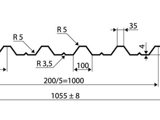 Профлист С44 0.5 мм RAL 6019 Бело-Зеленый 1 - в «Монолит-Металлопрокат».
