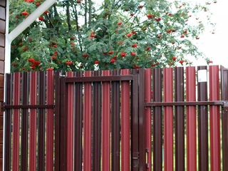 Штакетник М-образный А Монолит 0,45 Print Elite Chestnut Wood Chestnut Wood 2 - в «Монолит-Металлопрокат».