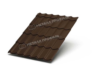 Металлочерепица Металл-Профиль Монтеррей 0,45 VikingMP® RR 32 Темно-коричневый 0 - в «Монолит-Металлопрокат».