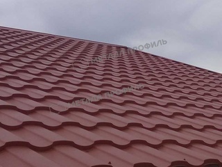 Металлочерепица Металл-Профиль Монтекристо-XL 0,5 PURETAN® RR 32 Темно-коричневый 3 - в «Монолит-Металлопрокат».