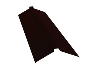 Планка конька плоского 115х30х115 0,5 Rooftop Matte RR 32 темно-коричневый