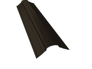 Планка конька фигурного 70x70 0,5 Velur RR 32 темно-коричневый 0 - в «Монолит-Металлопрокат».