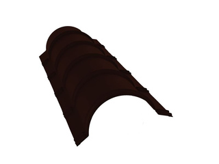 Планка малого конька полукруглого 0,5 Satin Мatt RR 32 темно-коричневый